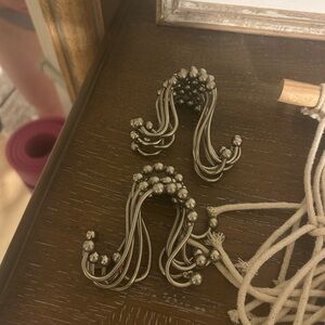 Moen Nickel Beaded Double Hook Shower Hooks